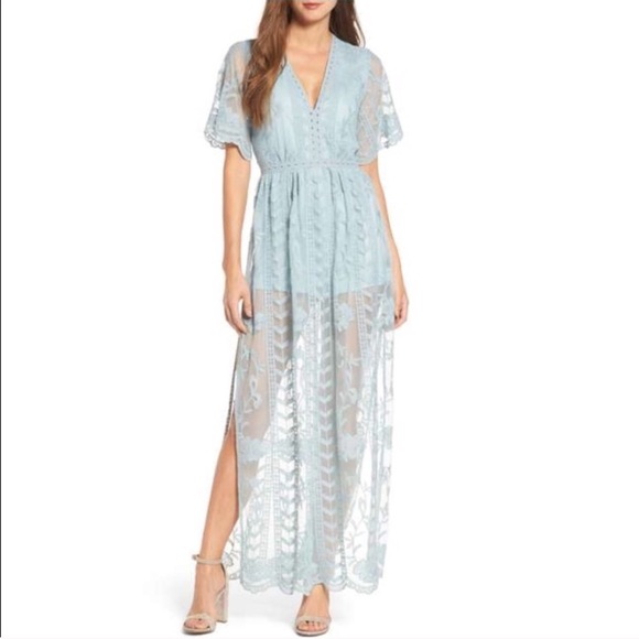 Socialite Dresses & Skirts - Socialite Lace Overlay Maxi